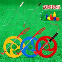 Childrens toy push ring push rod parent-child ring iron ring convenient solid 70 after 80 nostalgic old-fashioned roller