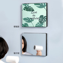 Bathroom folding wall hanging shelf non-perforated illustration thickened cabinet waterproof plastic shower clothes storage cabinet