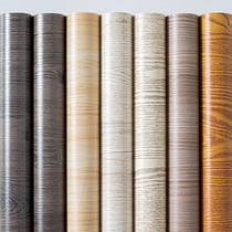 Thickened wood grain sticker self-adhesive wooden door old furniture renovated 3d solid waterproof wall paper wardrobe cupboard table wall paper