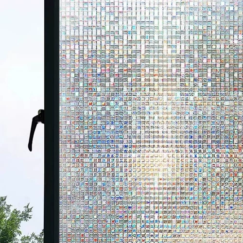 Красочные стеклянные наклейки непрозрачные гостиные балконы окна статическая электрическая пленка против