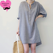 Maternity Coat spring dress early spring large size loose pregnant shirt long shirt long sleeve Spring and Autumn Spring