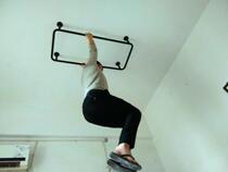 Coloin Rod rectangular double rod test Drying Coat thickening Rod balcony fixed hanging hanger ceiling wall hanging rod