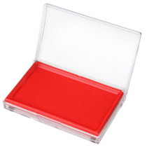 Deli ink pad 9864 large quick-drying ink office finance quick-drying bank ink red black and blue office ink pad