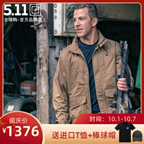 5 11 Slim M65 Tactical Trench Coat 511 Windproof Waterproof Jacket Outdoor Mens Belt Hat Spring and Autumn Jacket 78021