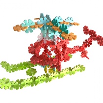 Oversize Snow Flower Flake Building Toys Children 3-Fun Year Old Male Girl Assembled Parquet Kindergarten Puzzle Early Education