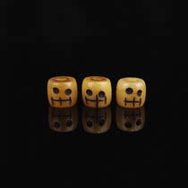 Tibetan pure hand-carved yak bone corpse Tuolin master small with beads handmade DIY corpse Tuolin Lingbone scattered beads with beads