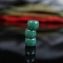 8mm Sheba craft green glass barrel beads with beads play hand string diy green sheba glass loose beads