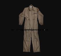 Spanish public hair Jun edition herringbone pattern pilot pilot tank mechanic tooling one-piece suit brown army green