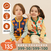 mibi children knit waistcoat autumn new girl woolen sweater vest boy sweater baby pure cotton sweater