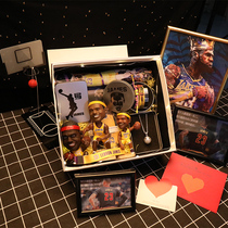 Lakers James around basketball hand gift box doll bracelet photo frame necklace Sports Teachers Day gift boys