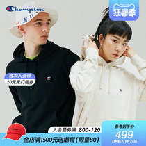 Champion Champion sweater official 2021 loose couple small C hooded pure cotton men and women No gender