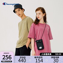 Champion champion t-shirt 2021 summer new couple men and women casual loose round neck short sleeve official website half sleeve