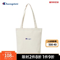 Champion champion canvas bag new simple casual couples tide brand white satchel retro spring and autumn