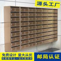 Stainless steel Community letter box outdoor rainproof mailbox community floor post box Villa wall mailbox mailbox