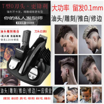 Hairdresser professional oil head electric clipper shaved head push white Electric Pusher razor nose hair trimmer sideburns