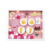 Full moon hand-foot printing baby hand and foot ink pad baby year-old fetal hair souvenir making hundred days creative gift fetal hair