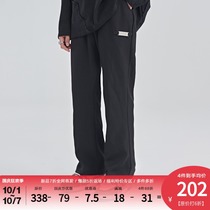 PCLP(PERCLIPS) metal brand micro-horn trousers National Tide brand loose spring and autumn casual suit pants