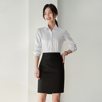(Anti-wrinkle) Interview Shirt Female Professional Temperament College Student Texture Self-cultivation Formal White Shirt Long Sleeve Spring and Autumn