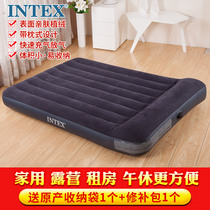 intex Inflatable mattress single household air mattress double steam cushion thickened portable automatic folding bed pneumatic bed