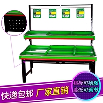 Steel and Wood Fruit Shop Multifunctional Box Shelf Bulk Stack Head Display Cabinet Bulk Supermarket Display Shelf Dried Fruit Scattered