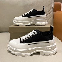 Nanza Mckun Sailor Shoes Woman 2022 new spring heightening of thick bottom pine pastry shoes Old Daddy Shoe McKon Little White Shoe Shoes Tide