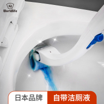 And the craftsman disposable toilet brush is used up and throw no dead corner toilet toilet cleaning brush household replacement set