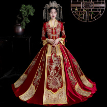 Xiuhe clothing bride 2021 new wedding Chinese wedding dress senior Xiuhe female slim dragon and phoenix coat