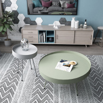Nordic simple coffee table ins Wind iron art creative industrial wind living room bedroom Net red bedside small round table side
