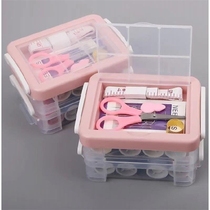 Needle box set household portable tools mini household needle and thread student dormitory small hand stitched needle and thread bag
