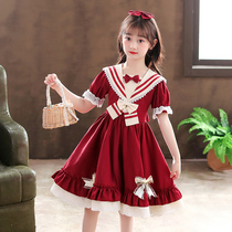Girls summer clothing dress Loretta princess Loretta dress new children lolita skirt little girl Ocean gas Lolita