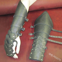 Medieval Art Retro Samurai PU Leather Buckle Hand Protective Equipment Stage Play Performance Gloves Ride Motorcycle