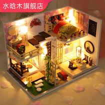 diy lodge day style loft handmade small house moles and wind type building assembly idea birthday gift woman
