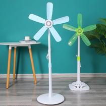 Vertical fan household small floor fan soft leaf student dormitory desktop silent dormitory telescopic bedside electric fan