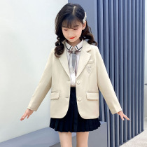  jk girls suit long-sleeved autumn childrens jk uniform skirt genuine 2021 new primary school student college style three-piece suit