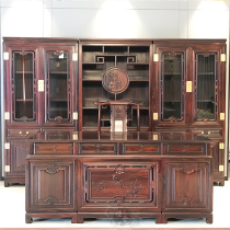 Red Wood Desk Bookcase Indonesia Black Acid Branches Desk Book Room Writing Desk Broadleaf Yellow Sandalwood Chinese Owner Big Bandae