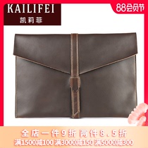 KAILIFEI2018 computer bag casual fashion mens and womens clutch bag business mens bag simple liner protective cover