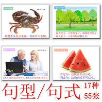 Looking at the picture practice expressing sentences sentence patterns card language development delay speech rehabilitation training teaching aids