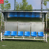 Direct football protection shed athletes bench bench referee football field rest chair with metal sun visor