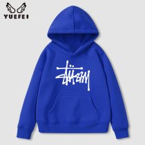 Boomers Dress 2022 Spring Autumn New Girl Child Klein Blue Great Boy Gush Cashmere Leanhood Spring Dress