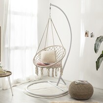 Ins hanging chair Nordic tassel indoor net red balcony adult leisure cradle chair home room hanging basket autumn tide
