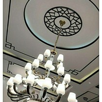 Solid wood line New Chinese suspended ceiling 7 figure line yin corner line aisle top line background modeling line log flat