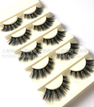 Latin dance false eyelashes 3D mink hair natural black national standard dance eye makeup makeup thick curly Latin makeup