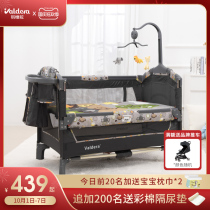 valdera cot newborn bed splicing queen bed foldable portable multifunctional mobile baby bbbed