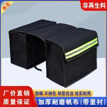 Motorcycle Sabbage Both sides of Big Capacity thickening canvas cycling bag electric car tail saddle tool bag
