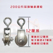 Pulley hook hoisting ring wire rope fitness bearing lifting crane welding wheel micro electric hoist small pulley