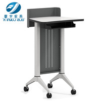 Office furniture podium school teacher reception table welcome desk host podium information desk rostrum mobile