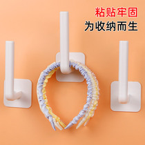 Hair hoop storage rack artifact Wall hair band pendant shelf key chain display rack hanging wall large intestine Hairband adhesive hook