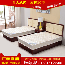 Hotel furniture Standard room Full set of express star hotel bed Apartment Single double bed Bed and breakfast rental house Room bed