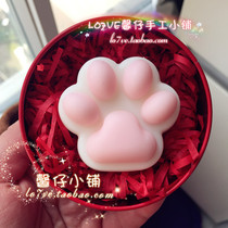 INS paw Meow Meow claw meat toot handmade soap gift box birthday opening annual meeting with hand gift practical Tanabata gift