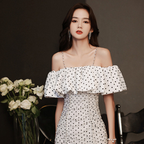 Harness White Small Gown Womens Summer Banquet Party Dress Everyday Little Courtesy Dress Name Yuan party you can wear normally